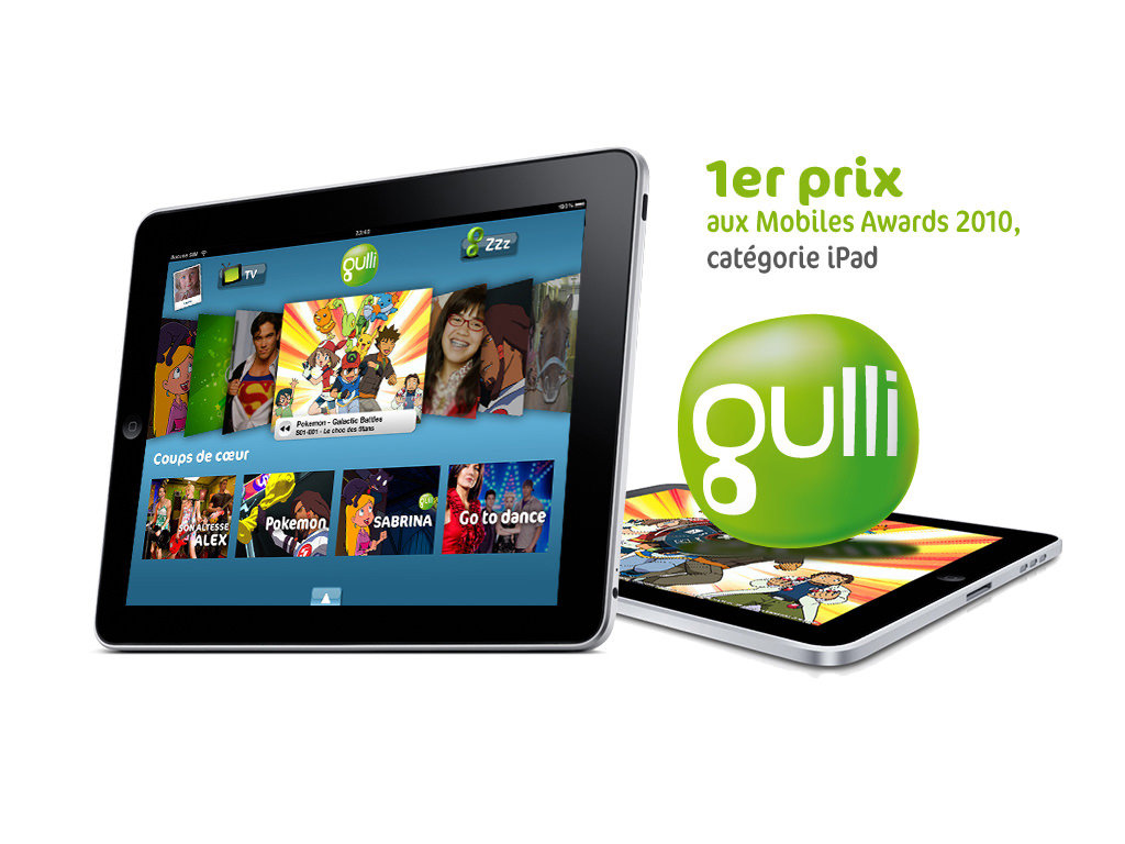 Gulli sur iPad et iPhone - Design by Kermitklein.com