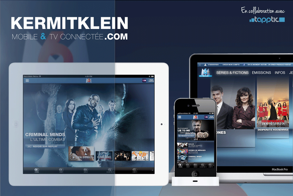 Le nouveau M6 replay disponible sur l'Appstore - Design by Kermitklein.com