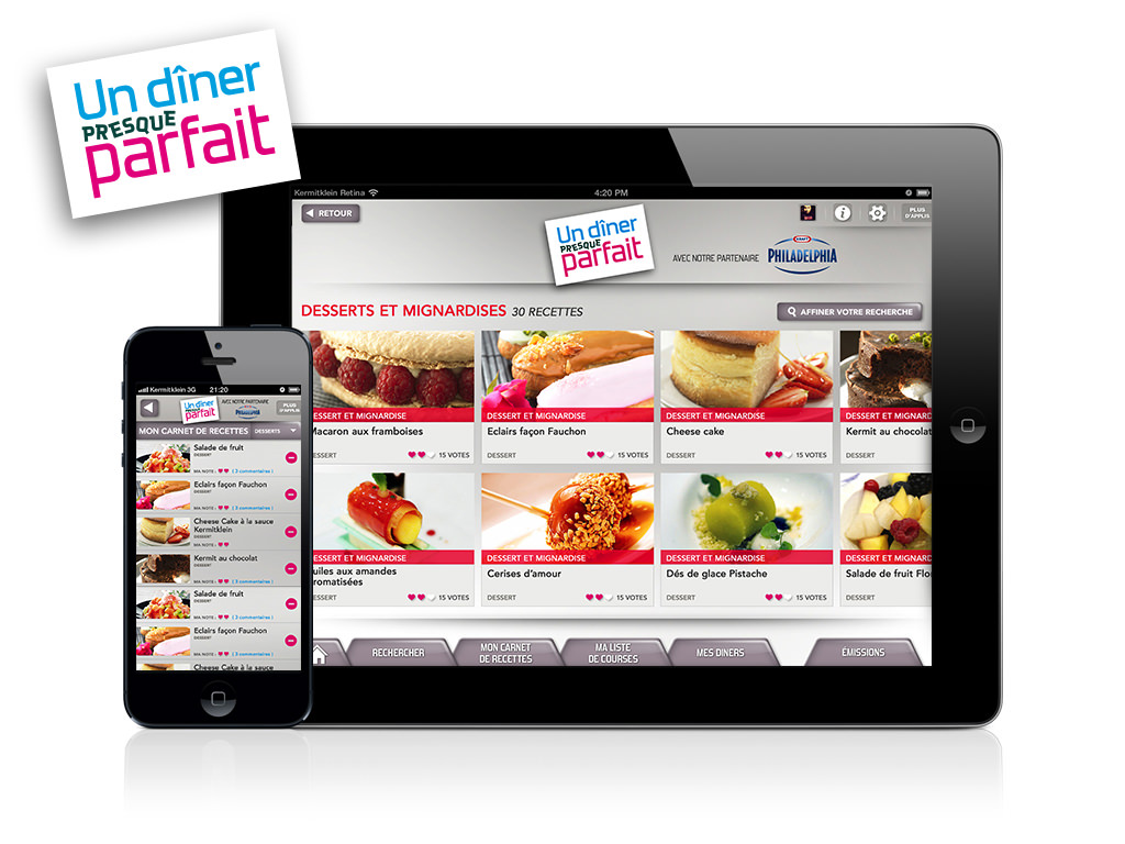 Un Diner Presque Parfait sur iPhone et iPad - Kermitklein.com